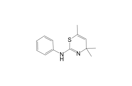 N-[(2E)-4,4,6-Trimethyl-3,4-dihydro-2H-1,3-thiazin-2-ylidene]aniline