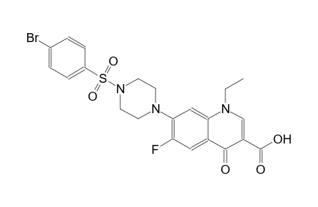 7-{4-[(4-bromophenyl)sulfonyl]-1-piperazinyl}-1-ethyl-6-fluoro-4-oxo-1,4-dihydro-3-quinolinecarboxylic acid