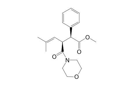 syn-Methyl 4-(tert-morpholinylcarbonyl)-2-phenyl-4-methylhex-4-enoate