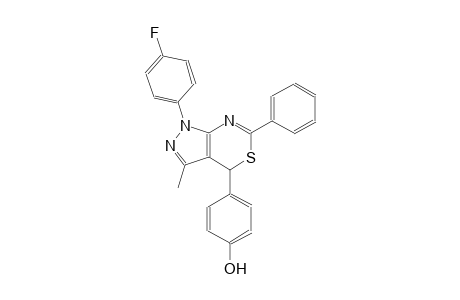 phenol, 4-[1-(4-fluorophenyl)-1,4-dihydro-3-methyl-6-phenylpyrazolo[3,4-d][1,3]thiazin-4-yl]-