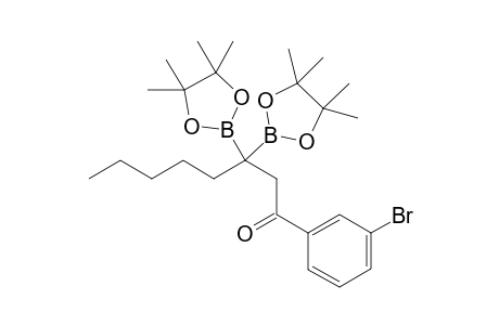 1-(3-bromophenyl)-3,3-bis(4,4,5,5-tetramethyl-1,3,2-dioxaborolan-2-yl)octan-1-one