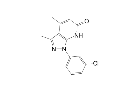 1-(3-Chlorophenyl)-3,4-dimethyl-1H,6H,7H-pyrazolo[3,4-b]pyridin-6-one