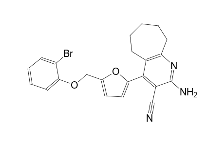 2-amino-4-{5-[(2-bromophenoxy)methyl]-2-furyl}-6,7,8,9-tetrahydro-5H-cyclohepta[b]pyridine-3-carbonitrile