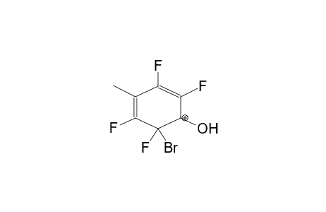 1-BROMO-2-HYDROXY-5-METHYL-1,3,4,6-TETRAFLUOROBENZOLONIUM CATION