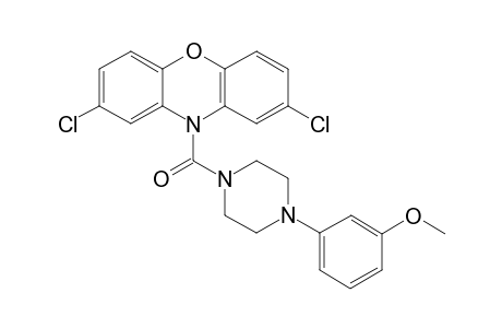 (2,8-Dichloro-10H-phenoxazin-10-yl)(4-(3-methoxyphenyl)-piperazin-1-yl)methanone