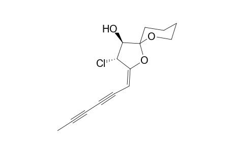 (3R,4S)-3-Chloro-2-hexa-2,4-diyn-(E)-ylidene-1,6-dioxa-spiro[4.5]decan-4-ol