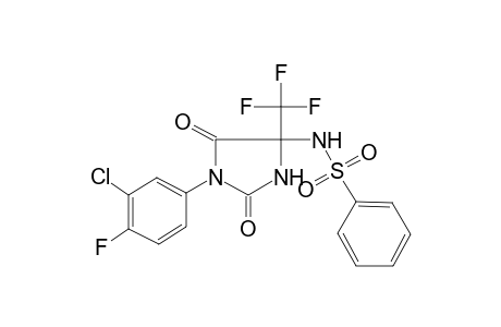 N-[1-(3-chloranyl-4-fluoranyl-phenyl)-2,5-bis(oxidanylidene)-4-(trifluoromethyl)imidazolidin-4-yl]benzenesulfonamide