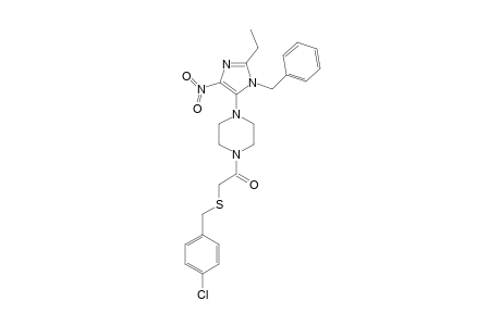 1-[4-(1-BENZYL-2-ETHYL-4-NITRO-1H-IMIDAZOL-5-YL)-PIPERAZIN-1-YL]-2-(4-CHLOROBENZYLTHIO)-ETHANONE