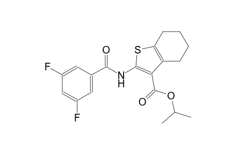 isopropyl 2-[(3,5-difluorobenzoyl)amino]-4,5,6,7-tetrahydro-1-benzothiophene-3-carboxylate