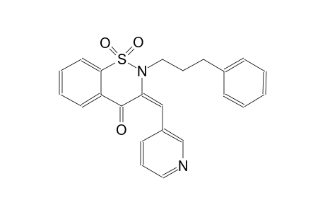 4H-1,2-benzothiazin-4-one, 2,3-dihydro-2-(3-phenylpropyl)-3-(3-pyridinylmethylene)-, 1,1-dioxide, (3E)-