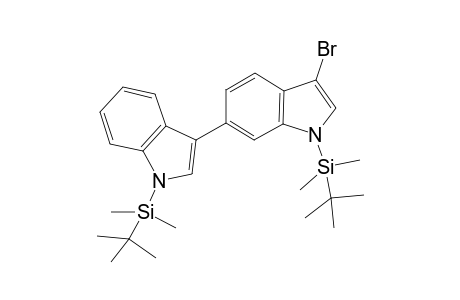 3-Bromo-1-(tert-butyldimethylsilyl)-6-[3-[1-(tert-butyldimethylsilyl)indolyl]]indole