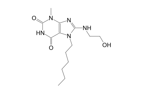 7-hexyl-8-[(2-hydroxyethyl)amino]-3-methyl-3,7-dihydro-1H-purine-2,6-dione