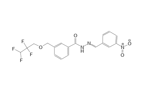 N'-[(E)-(3-nitrophenyl)methylidene]-3-[(2,2,3,3-tetrafluoropropoxy)methyl]benzohydrazide