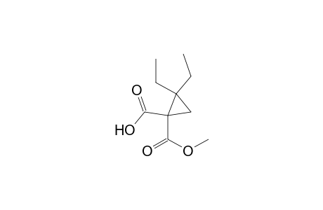 1-carbomethoxy-2,2-diethyl-cyclopropanecarboxylic acid