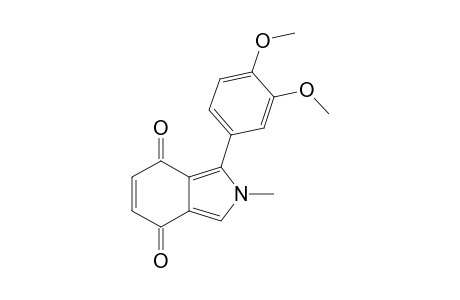 2-Methyl-1-(3',4'-dimethoxyphenyl)-2H-isoindole-4,7-dione