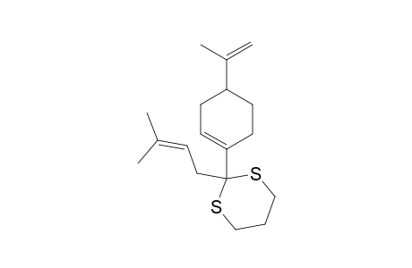 1,3-Dithiane, 2-(3-methyl-2-butenyl)-2-[4-(1-methylethenyl)-1-cyclohexen-1-yl]-