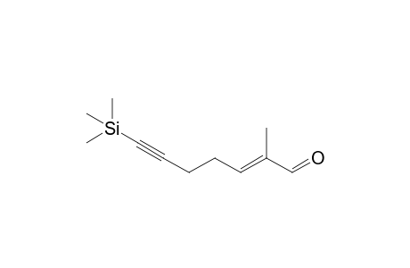 (E)-2-Methyl-7-(trimethylsilyl)-2-hepten-6-yn-1-al