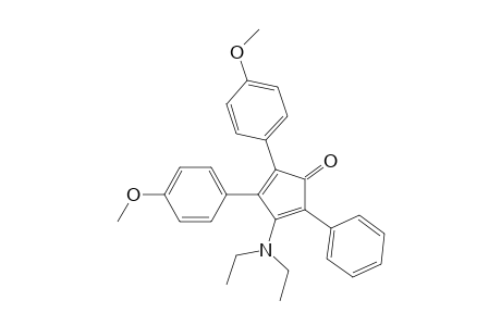 2,4-Cyclopentadien-1-one, 3-(diethylamino)-4,5-bis(4-methoxyphenyl)-2-phenyl-