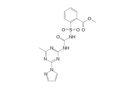 Benzoic acid, 2-[[[[[4-methyl-6-(1H-pyrazol-1-yl)-1,3,5-triazin-2-yl]amino]carbonyl]amino]sulfonyl]-, methyl ester