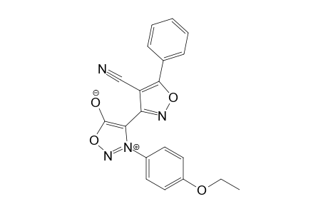3-(p-Ethyloxyphenyl)-4-[5'-phenyl-4'-cyanoisoxazol-3'-yl]sydnone