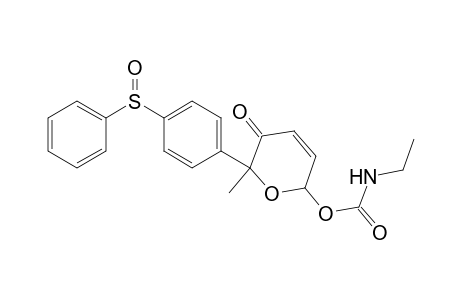 2-[4'-(Benzenesulfinyl)phenyl]-2-methyl-6-[(ethylamino)carbonyl]oxy-3-oxo-3,6-dihydro-2H-pyran