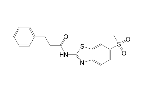 N-[6-(methylsulfonyl)-1,3-benzothiazol-2-yl]-3-phenylpropanamide