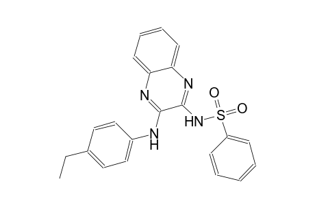 benzenesulfonamide, N-[3-[(4-ethylphenyl)amino]-2-quinoxalinyl]-