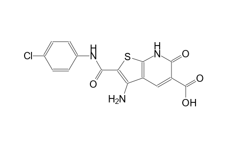 thieno[2,3-b]pyridine-5-carboxylic acid, 3-amino-2-[[(4-chlorophenyl)amino]carbonyl]-6,7-dihydro-6-oxo-