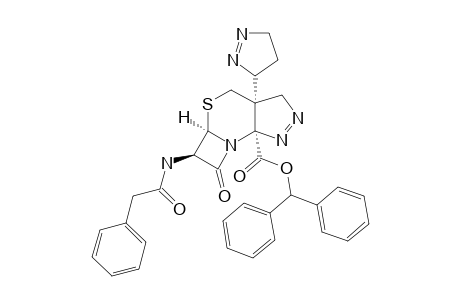 BENZHYDRYL-7-PHENYLACETAMIDO-3-(3'-PYRAZOLYL)-3,4-(4'',3''-PYRAZOLINO)-CEPHAM-4-CARBOXYLATE