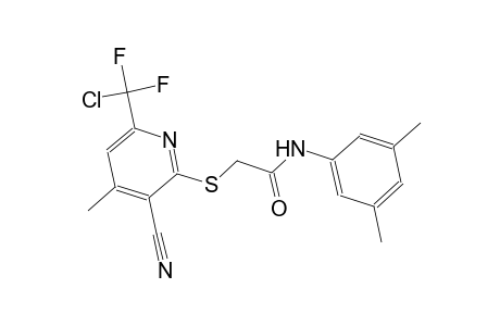 2-({6-[chloro(difluoro)methyl]-3-cyano-4-methyl-2-pyridinyl}sulfanyl)-N-(3,5-dimethylphenyl)acetamide