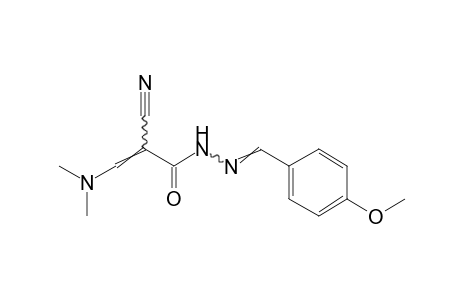 2-CYANO-3-(DIMETHYLAMINO)ACRYLIC ACID, (p-METHOXYBENZYLIDENE)HYDRAZIDE