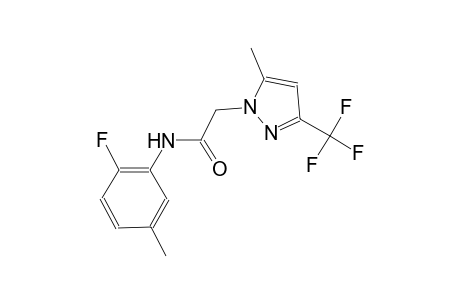 N-(2-fluoro-5-methylphenyl)-2-[5-methyl-3-(trifluoromethyl)-1H-pyrazol-1-yl]acetamide