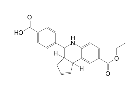 3H-cyclopenta[c]quinoline-8-carboxylic acid, 4-(4-carboxyphenyl)-3a,4,5,9b-tetrahydro-, ethyl ester, (3aS,4R,9bR)-