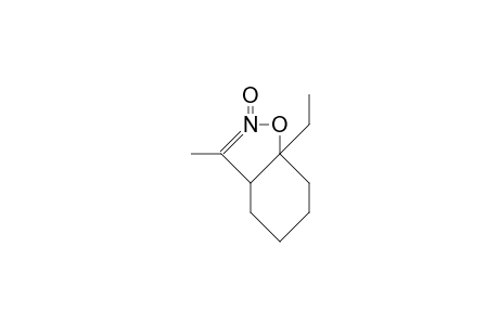 Rel-(3aR, 7aS)-7a-ethyl-3-methyl-3a,4,5,6,7,7a-hexahydro-benz(D)isoxazole 2-oxide