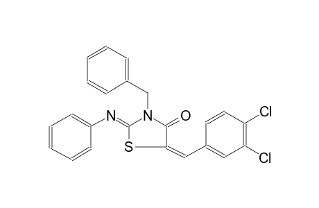 (2Z,5E)-3-benzyl-5-(3,4-dichlorobenzylidene)-2-(phenylimino)-1,3-thiazolidin-4-one
