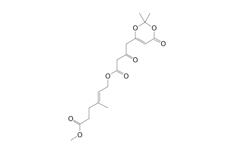 METHYL-(E)-6-[4-(2,2-DIMETHYL-4-OXO-4H-1,3-DIOXIN-6-YL)-3-OXO-BUTANOYLOXY]-4-METHYLHEX-4-ENOATE