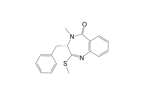 (3S)-3-(benzyl)-4-methyl-2-(methylthio)-3H-1,4-benzodiazepin-5-one