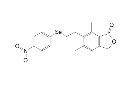 6-(2-(4-Nitrophenylseleno)ethyl)-5,7-dimethylphthalide