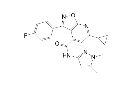 isoxazolo[5,4-b]pyridine-4-carboxamide, 6-cyclopropyl-N-(1,5-dimethyl-1H-pyrazol-3-yl)-3-(4-fluorophenyl)-