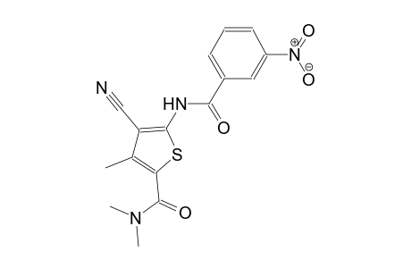4-cyano-N,N,3-trimethyl-5-[(3-nitrobenzoyl)amino]-2-thiophenecarboxamide