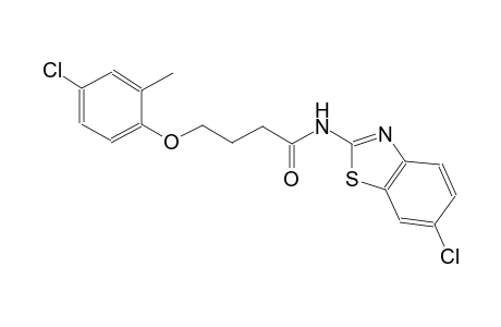 N-(6-chloro-1,3-benzothiazol-2-yl)-4-(4-chloro-2-methylphenoxy)butanamide