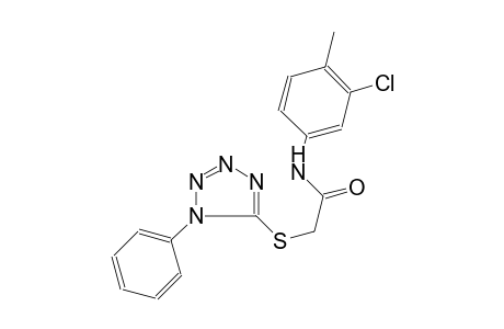 N-(3-chloro-4-methylphenyl)-2-[(1-phenyl-1H-tetraazol-5-yl)sulfanyl]acetamide