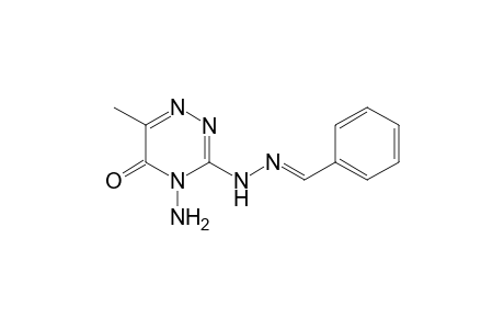 Benzaldehyde, (4-amino-4,5-dihydro-6-methyl-5-oxo-1,2,4-triazin-3-yl)hydrazone