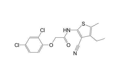 N-(3-cyano-4-ethyl-5-methyl-2-thienyl)-2-(2,4-dichlorophenoxy)acetamide