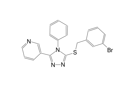 3-{5-[(3-bromobenzyl)sulfanyl]-4-phenyl-4H-1,2,4-triazol-3-yl}pyridine