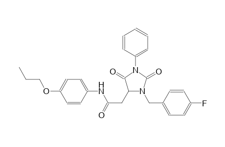 2-[3-(4-fluorobenzyl)-2,5-dioxo-1-phenyl-4-imidazolidinyl]-N-(4-propoxyphenyl)acetamide