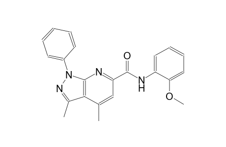 1H-pyrazolo[3,4-b]pyridine-6-carboxamide, N-(2-methoxyphenyl)-3,4-dimethyl-1-phenyl-