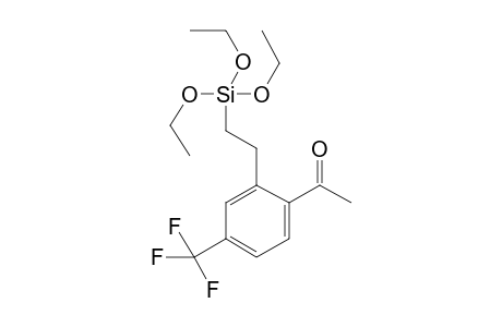 4-Trifluoromethyl-2-[2-(triethoxysilyl)ethyl]acetophenone