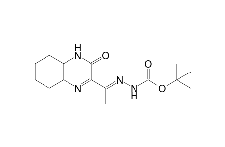 t-Butyl 2-[1'-(3"-oxo-3",4",4"a,5",6",7",8",8"a-octahydro-2"-quinoxalinyl)-ethylidene]-1-hydrazine-carboxylate