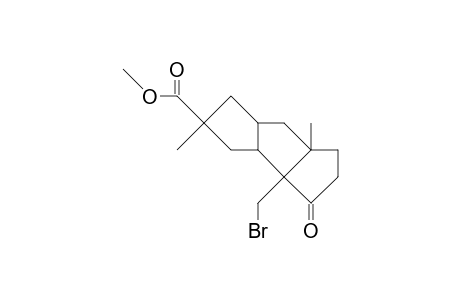 4b-Carboxymethyl-1b-bromomethyl-4a,8b-dimethyl-cis, cis-tricyclo(6.3.0.0/2,6)undecan-11-one